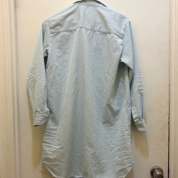 Frank & Eileen Light Blue Long Sleeve Dress - Picture 6 of 7